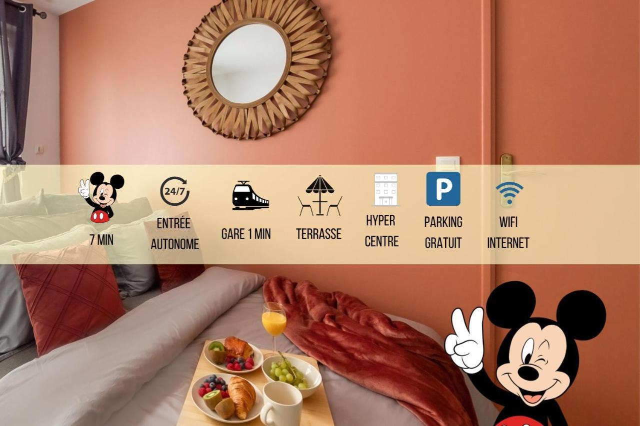 La Gare, Disneyland Paris Terrasse Parking Gratuit Bussy-Saint-Georges Eksteriør bilde